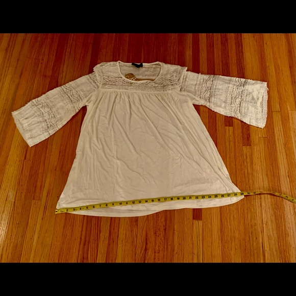 Suzanne Betro ivory white top brand new with tag lace sleeves - Picture 2 of 12